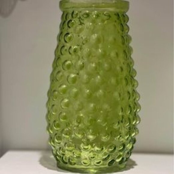 Other - Vintage Lime Green Hobnail Vase